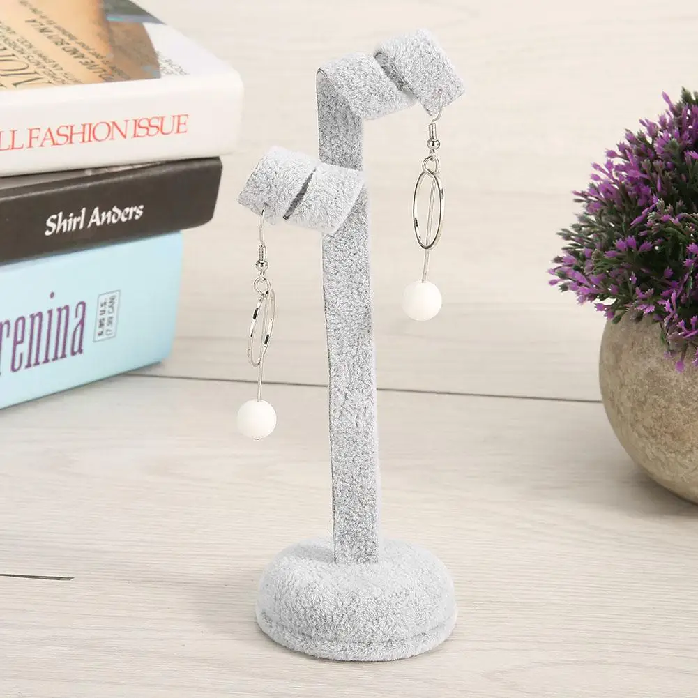 Серьги серьги-гвоздики ювелирное изделие из фланелевой ткани Подставка-Дисплей Стенд органайзер, держатель, стойка Стад Серьги стойка с ювелирными украшениями шкаф украшения