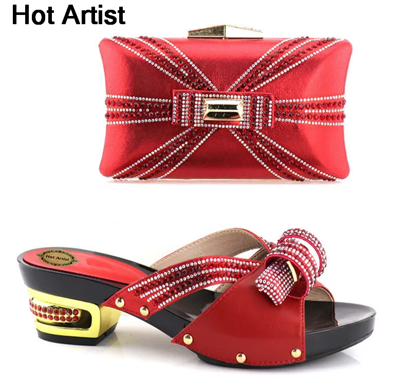 Hot Artist 2018 Charming Italian Shoes With Matching Bags Rhinestones High Quality African Shoes And Bags Set For Weedding YH-03 цена Hot Artist 2018 Charming Italian Shoes With Matching Bags Rhinestones High Quality African Shoes And Bags Set For Weedding YH-03 цены онлайн