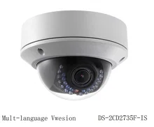 Multi-language Version DS-2CD2735F-IS 3MP CCTV Dome IP Camera 2.7mm-12mm Zoom H.265 Support PoE IR Alarm Audio Security Camera