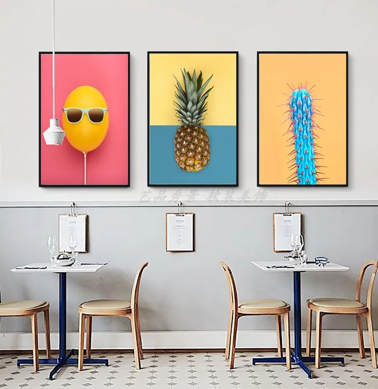 2018 NEW Nordic Cute Cartoon Friut Art Canvas Poster Painting Modern Wall Picture Home Decoration PX | Дом и сад