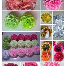 20 см " Свадебные шелковые цветочный шар 15 шт./лот букет невесты Вечерние шары из искусственных цветов украшения