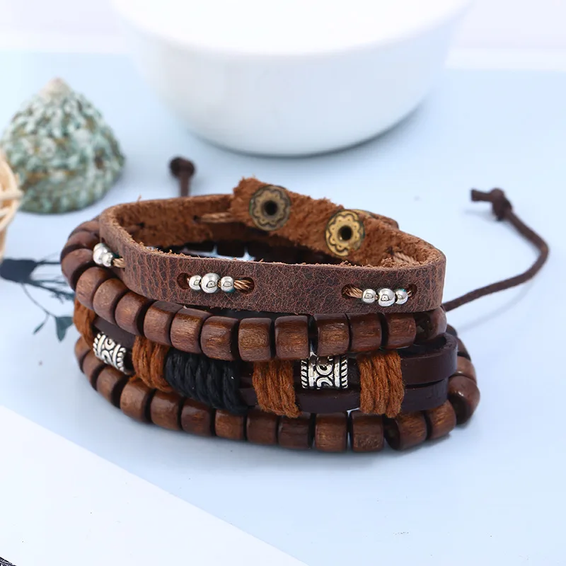 Новый набор тканых украшений DIY аксессуары из сплава деревянные бусины