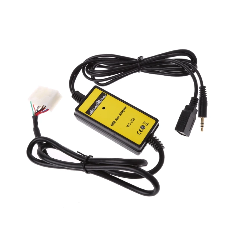

Car USB 3.5mm MP3 Player Interface Adapter AUX In Input For Toyota Lexus 5+7Pin