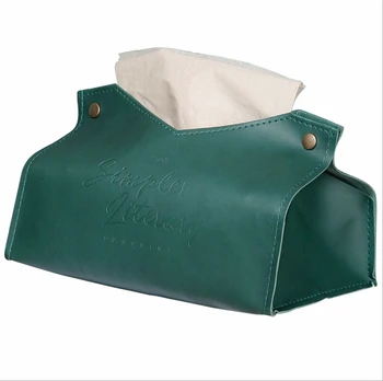 

PU Leather Cover Tissue Box Dispenser Paper Storage Holder Napkin Case Tissue Box Dispenser Paper Storage Holder Organizer