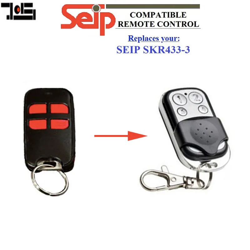 Для Seip SKR433-3 Замена гаражной двери 433 МГц пульт дистанционного управления