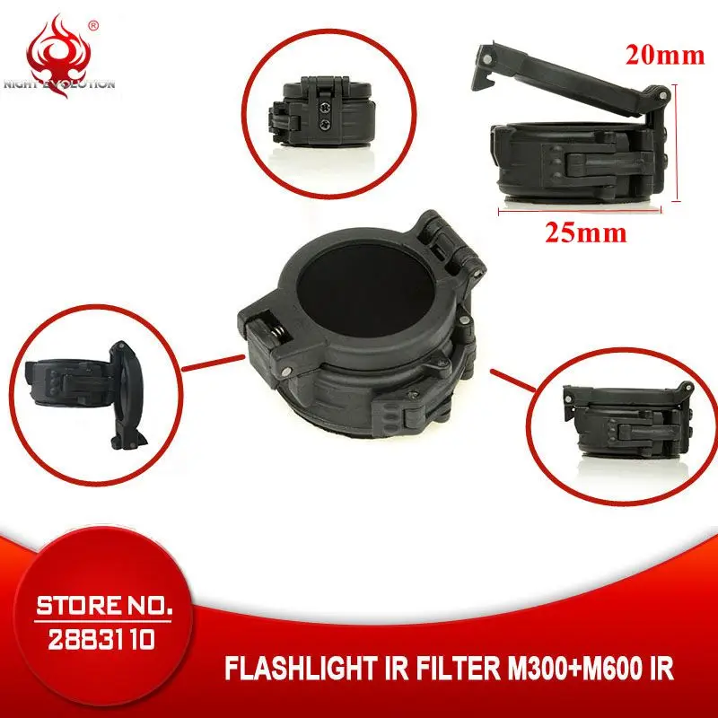 Element Airsoft Tactial вспышка светильник Surefir M600C Светильник ИК инфракрасный фильтр Книги