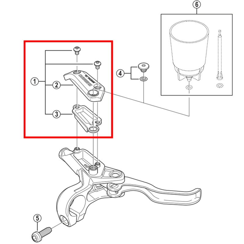 Shimano гидравлический дисковый тормозной BL-M315 M365 M395 M396 M445 M315 тормозной рычаг запчасти крышка блока