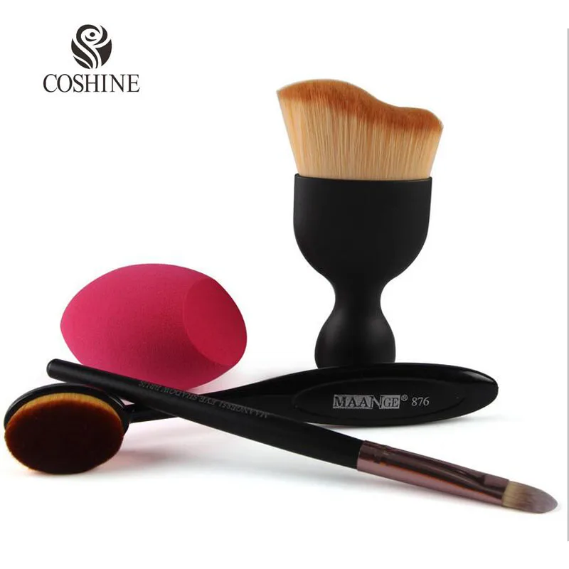 Coshine Oval Contouring Kabuki 82 Makeup Brush Oval Foudation Cream Brush Eyeshadow Brush With Miracle Real