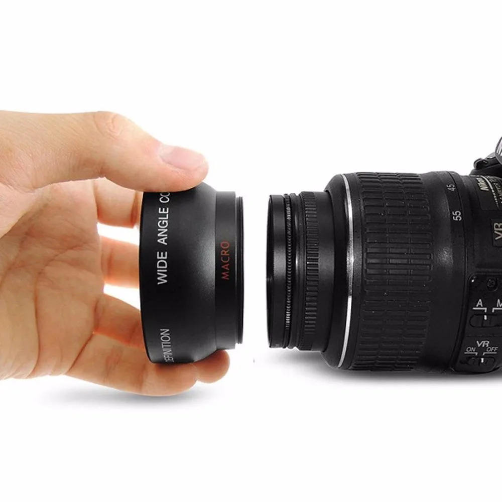 1set-Professional-52MM-0-45x-Wide-Angle-Macro-Lens-for-Nikon-D3200-D3100-D5200-D5100-Black