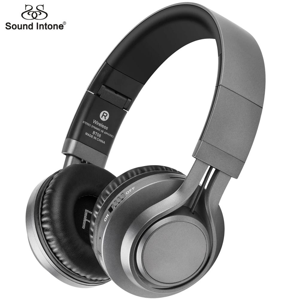 Звуковая модуляция BT08 Bluetooth наушники с микрофоном Поддержка TF карты FM радио