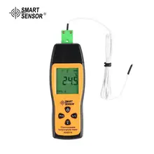 SMART SENSOR Digital AS857A Thermocouple Thermometer Single-channel Temperature Meter For K-type LCD Poratable Tester 2018 dual channel digital thermometer temperature logger tester usb interface 1000 sets data kjtersn thermocouple mastech ms6514
