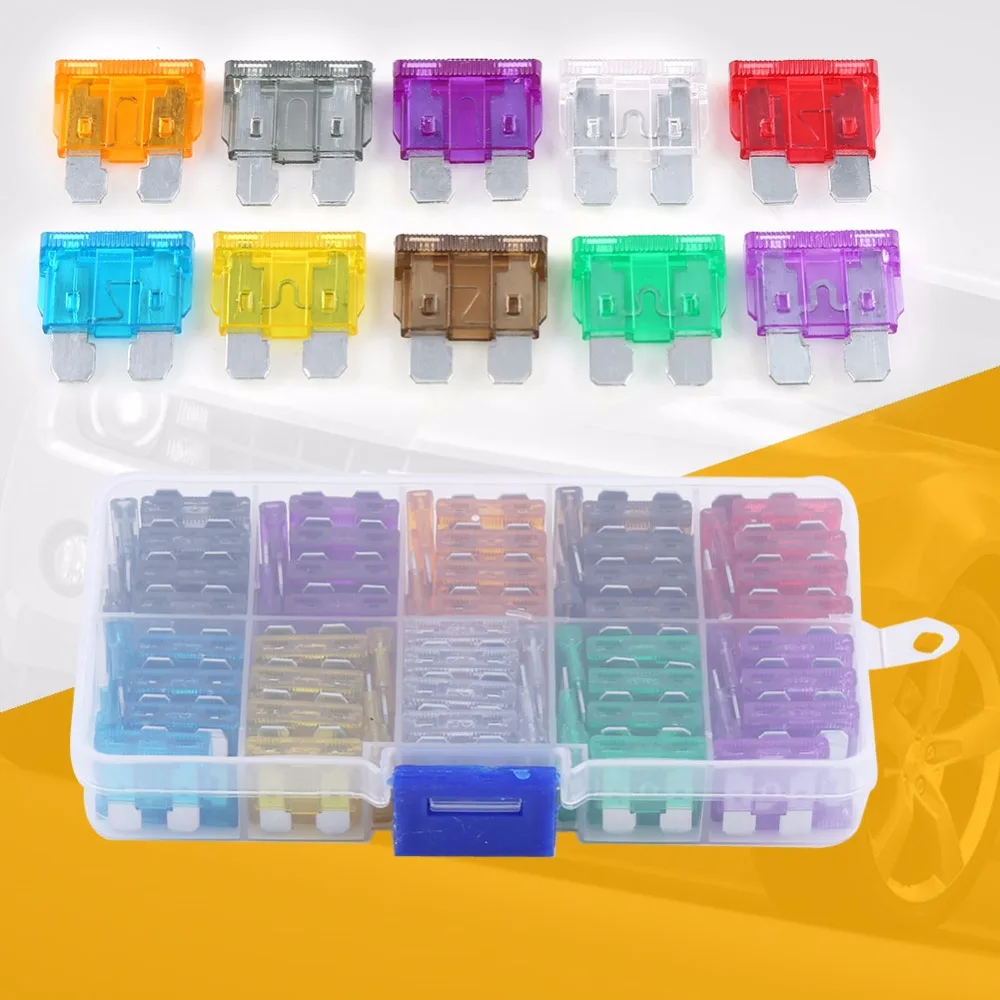 Buy 100Pcs/Lot Car Medium Blade Fuse Assortment For