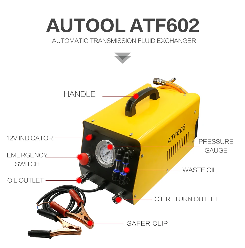 autool atf602 12 В Авто Коробка передач нефтяной биржи Тематические товары про рептилий и земноводных машины atf-602 Автоматическая Трансмиссия жидкости теплообменник atf602