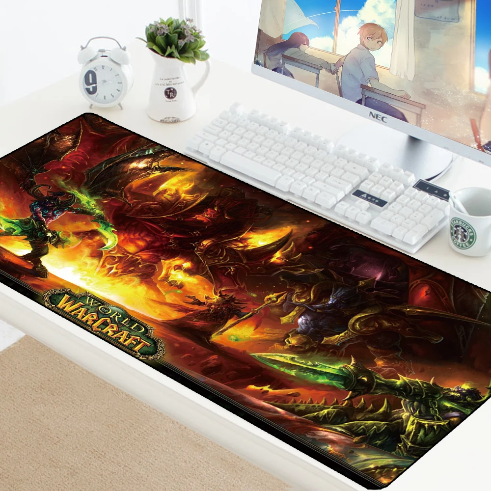 Игровой коврик для мыши World of Warcraft XL Большой резиновый противоскользящий коврик для мыши игровой компьютерный Настольный коврик для мыши игровой коврик