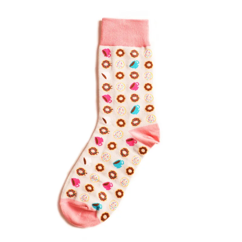 Happy Socks десертная еда серия женские носки хлопок скейтборд хип хоп Уличная команда Harajuku Искусство Мода короткие носки с принтом - Цвет: r117-05