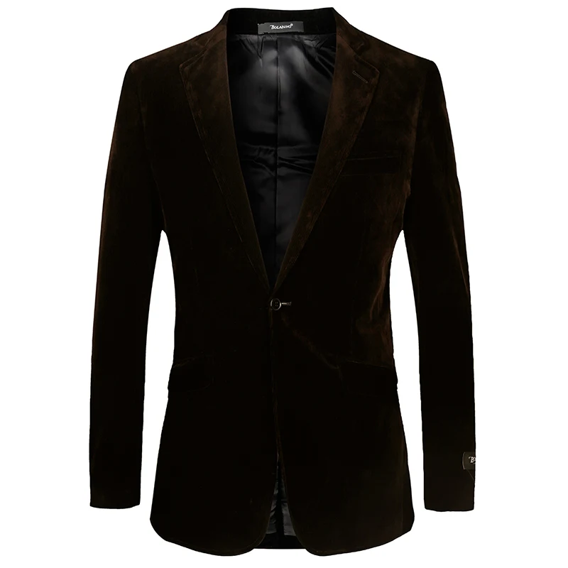 

2017 New Arrival Formal Corduroy Jacket Men Brief Solid Pocket Men Suit blazer Outerwear Euro Plus Size 56 Brand Clothing T-146