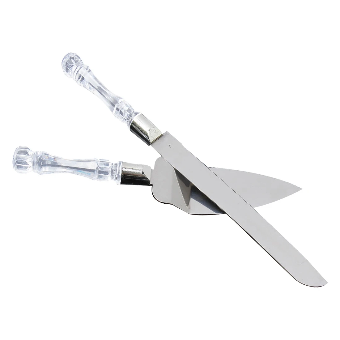 

Best price Stainless steel + plastic wedding party cake knife and shovel