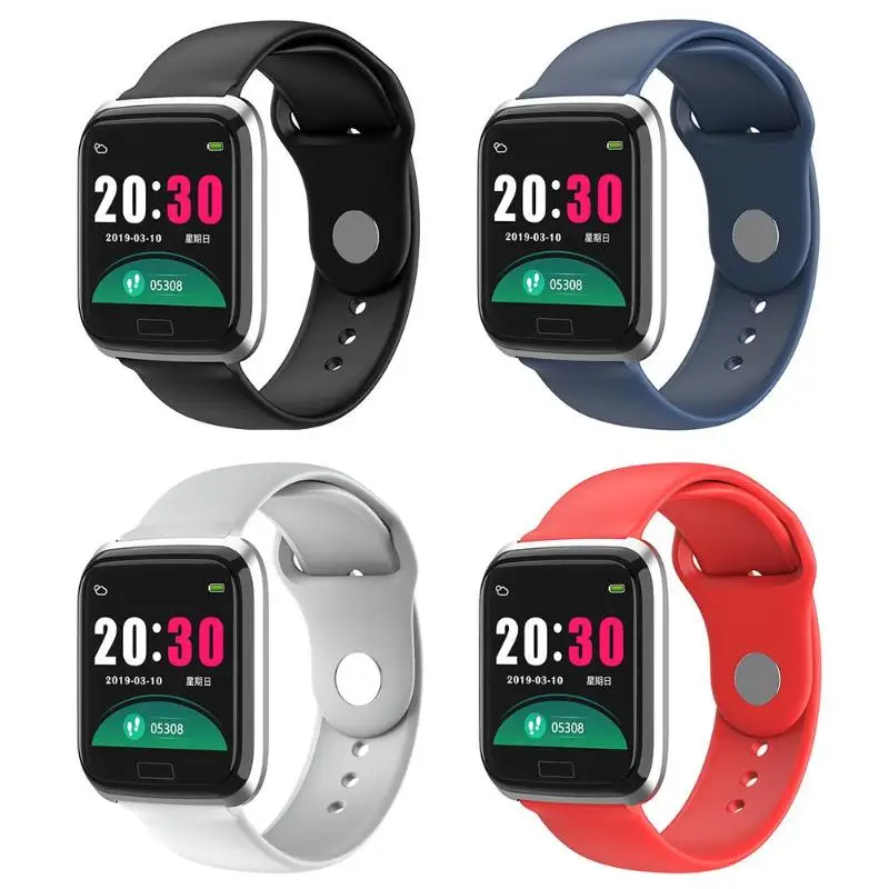 

Smart Watch Heart Rate Monitor Blood Pressure IP67 Waterproof Bracelet support APP Step Remote Watch