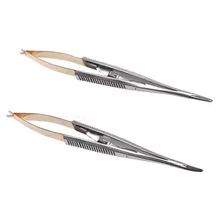 1 шт. хирургический стоматологический ортодонтический имплантат Кастровьехо иглы держатели 14 см CE инструмент/прямой/изогнутый для выбора