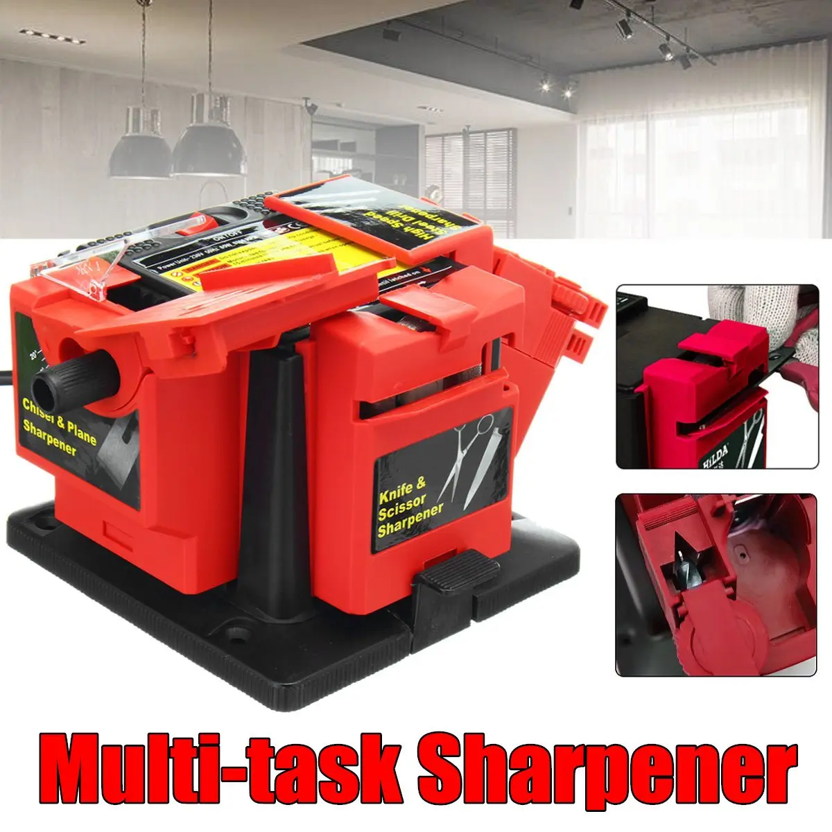 

Brand New 220V Electric Household Sharpener Tool Drill Bit Knife Scissor Sharpener Grinder
