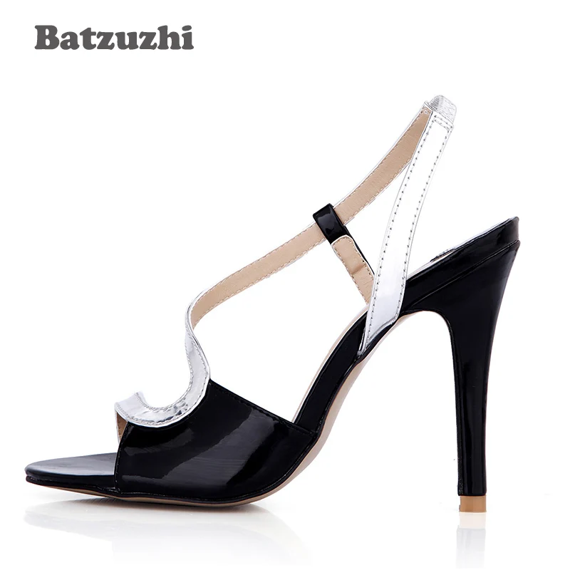 Or Talons Concepteur Taille Noir Blanc 43 Batzuzhi Femmes Slingback LUVSGqpjMz