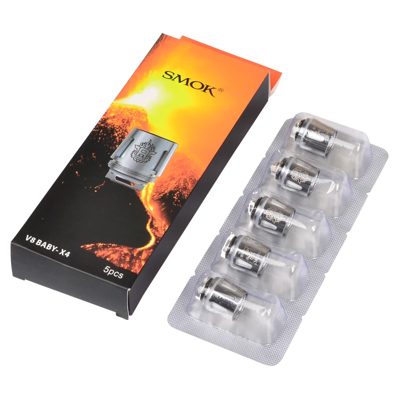 Original Smok TFV8 Baby Coil Head V8 Baby-T8 V8 Baby-T6 V8 Baby-X4 V8 Baby-Q2 Core For TFV8 BABY Beast Tank & Alien& Al85 Kit Original Smok TFV8 Baby Coil Head V8 Baby-T8 V8 Baby-T6 V8 Baby-X4 V8 Baby-Q2 Core For TFV8 BABY Beast Tank & Alien& Al85 Kit