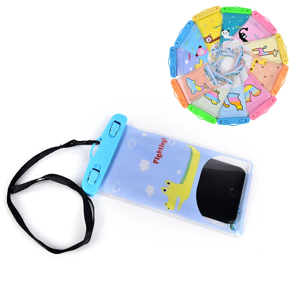 1PCS 20x11cm Underwater Water Proof cover for Phone Card ID Holder Bag Universal Mobile Phone Waterproof Bag Case
