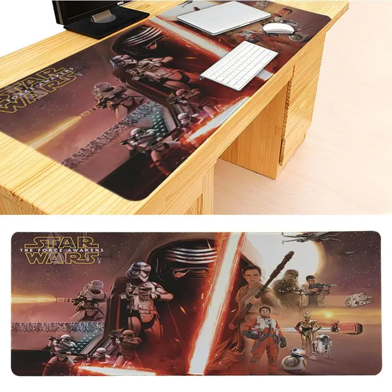 MaiYaCa The Force Awakens красивый Аниме Коврик для мыши Размер для 40x90 см Скорость версия коврики для игровой мыши - Цвет: 40X90cm