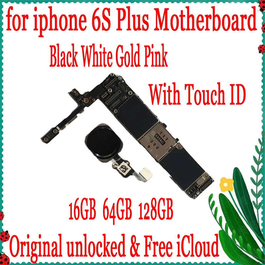 Материнская плата 16 Гб/64 Гб/128 ГБ для iPhone 6S Plus с Touch ID оригинальная