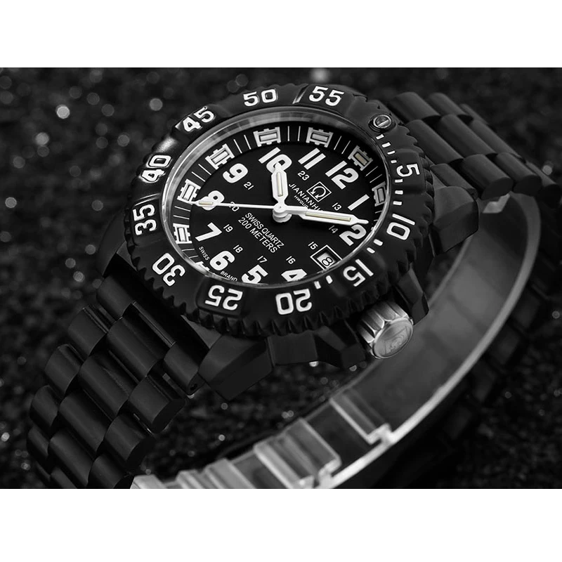 T25 Tritium Luminous Quartz Watch Men Carnival Sport Diver Military Mens Watches Top Brand Luxury C