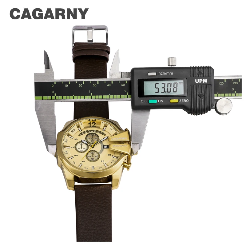 2019 cagarny dz style quartz watch men golden mens watches free shipping(15)