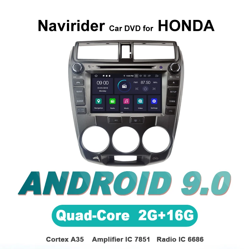 Flash Deal Navirider autoradio gps navigation android 9.0 car radio Player for HONDA CITY 2008-2012 dvd stereo bluetooth AUTO accessories 0 Flash Deal Navirider autoradio gps navigation android 9.0 car radio Player for HONDA CITY 2008-2012 dvd stereo bluetooth AUTO accessories 0