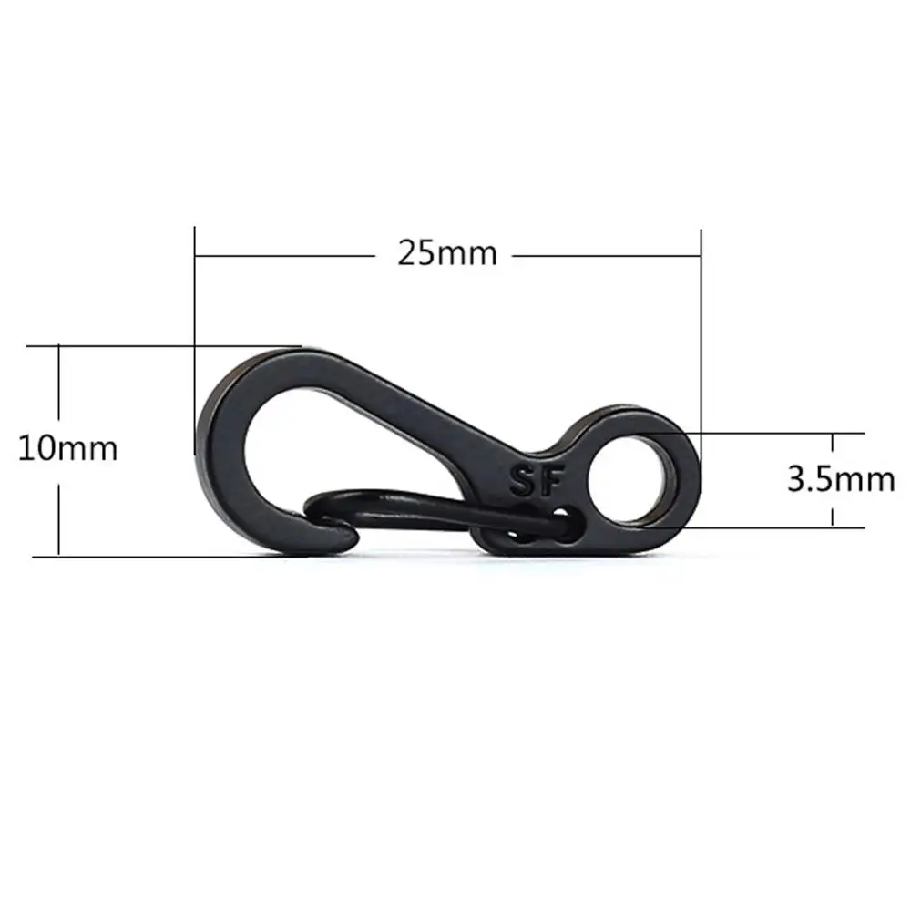 10 قطعة أدوات في الهواء الطلق بقاء التخييم Paracord حلقة تسلق EDC المفاجئة مشابك زنبركية المشي ظهره Key أداة التكتيكية مشبك مخيم عدة