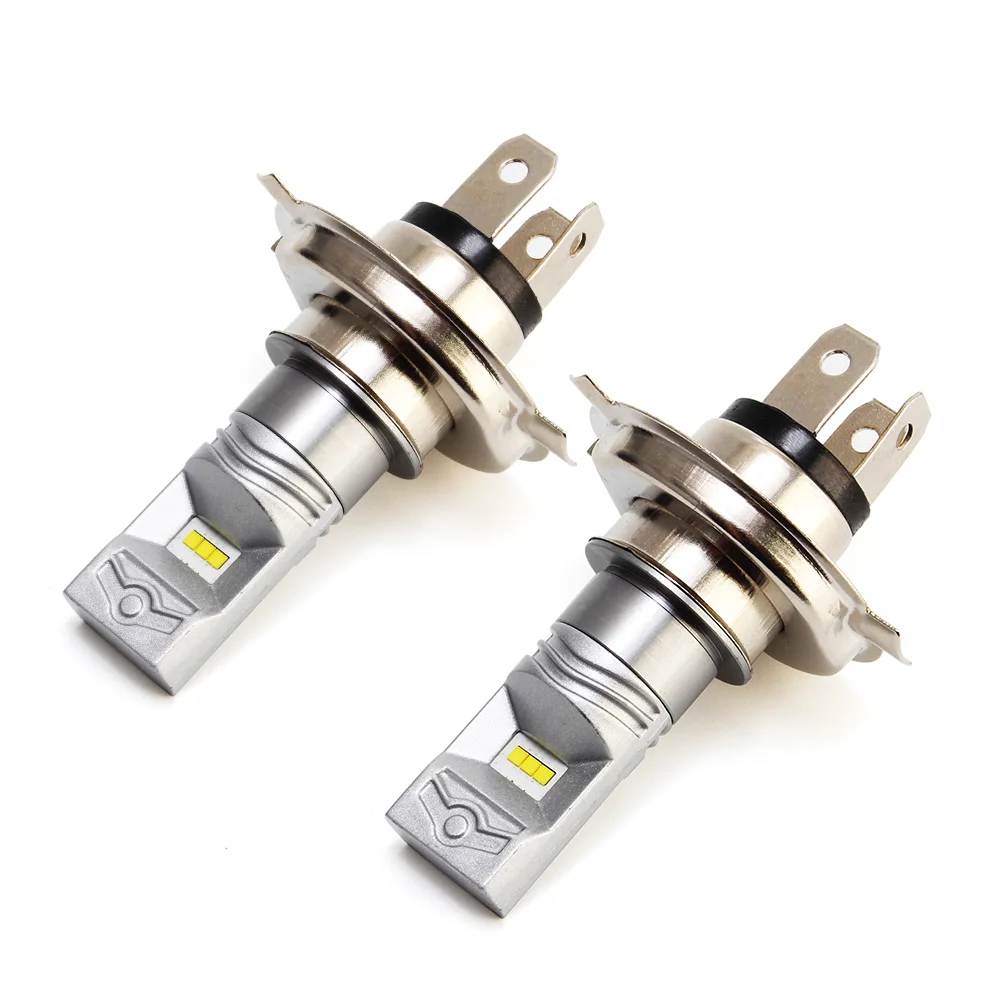 

2PCS H4 Bulbs Socket 9003/HB2 Universal LED Headlight DC 12V 6000K White Light Sourcing Spot Fog Lamps