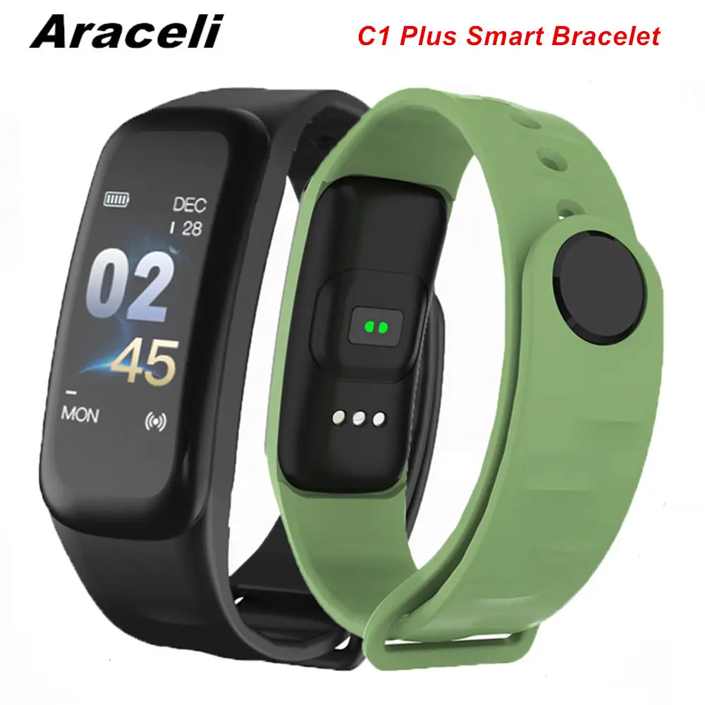 

2019 C1 Plus Smart Bracelet Pulse Watch Blood Pressure Heart Rate Monitor Fitness Tracker Smart Wristband C1 Plus Smart Bracelet