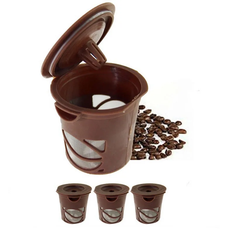 

3 pcs Clever Coffee Tea Capsule Reusable Single Coffee Filter Cup Keurig Tea Leaf Cup Strainer Herbal Tea Filter Infuser Spice