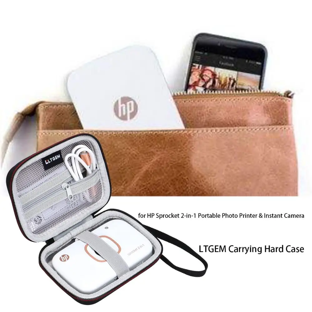 

LTGEM EVA Hard Case for HP Sprocket 2-in-1 Portable Photo Printer & Instant Camera - Travel Protective Carrying Storage Bag