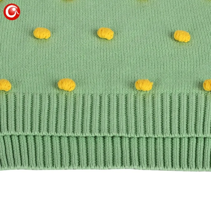 Children Christmas Winter Sweaters Baby Girls Cotton Kids Knitted Pattern Warm Cardigan Clothes With 25pcs Ball Tops For Boys (3)
