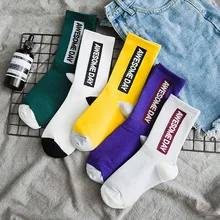 5 пар, летние носки с буквенным рисунком, искусство, Женский скейтборд, Harajuku, короткие носки для девочек, модные мягкие дышащие хлопковые забавные носки