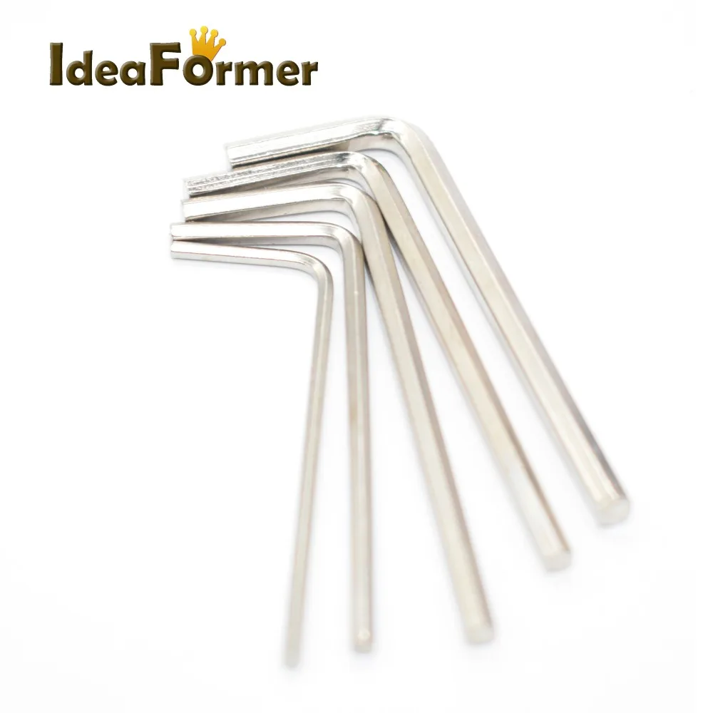 

4Pcs 3D Printer Mini Hexagon Allen Wrench Micro Screwdriver Nickel plating 1.5/2.0/2.5/3.0/4.0/5.0/6.0mm Seven Sizes Available.