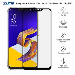 Закаленное стекло для Asus Zenfone 5z ZS620KL закаленное Защитный смартфон Полный Защитная пленка для экрана плёнки черный чехол