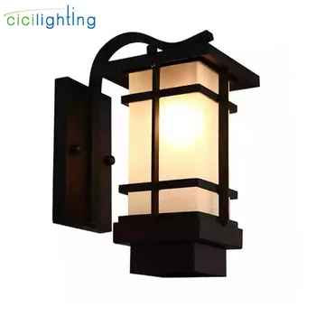 

Europe style villa garden wall light fixtures, industrial vintage store outdoor wall lights black waterproof entrance proch lamp