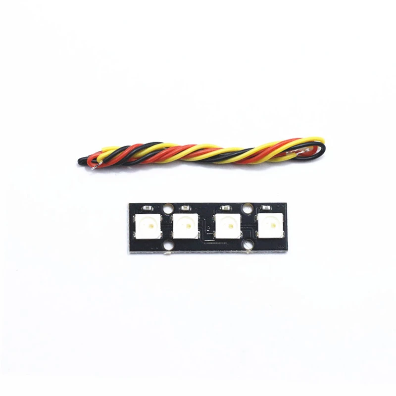 Strip LED con 4 WS2812B RG85050 Lámpara LED colorido para Naze32 CC3D Vuelo Strip LED con 4 WS2812B RG85050 Lámpara LED colorido para Naze32 CC3D Vuelo