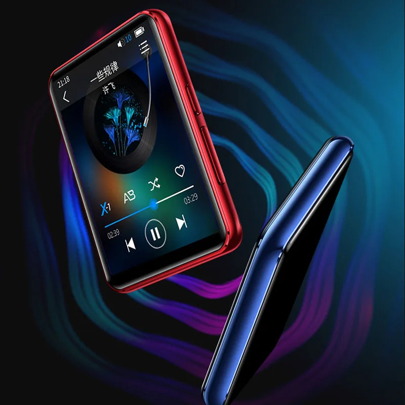 

2019 Newest Benjie X5 Full HD 2.5inch Color Touch Screen Bluetooth 5.0 Built-in Speaker Lossless Music HIFI MP3 Player