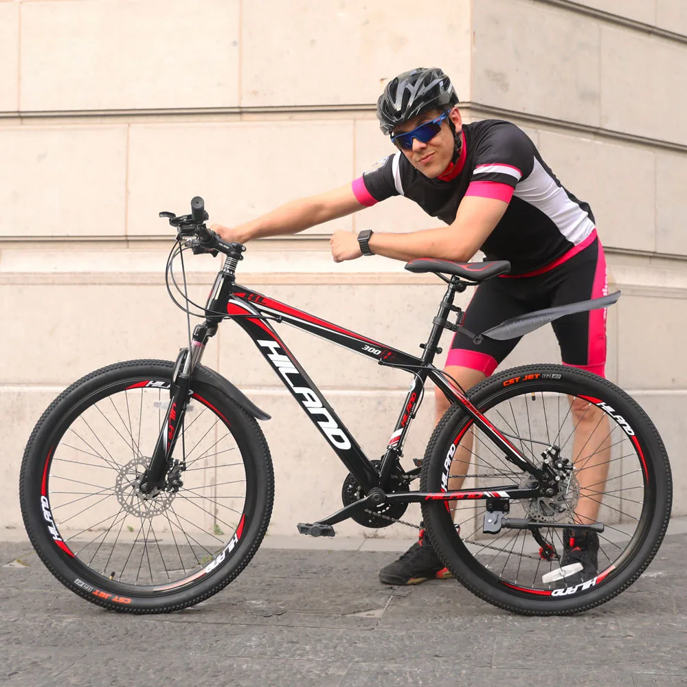 Bicicleta de Montaña de 21/27 velocidades de 26/27,5 pulgadas de acero o marco de aluminio rojo y negro aviable MTB envío Gratis