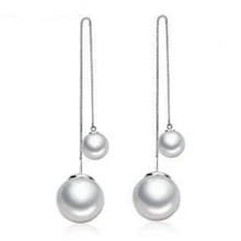 NEHZY 925 bijoux en argent sterling femme de haute qualité long paragraphe gland oreille ornement filles populaires doux perle boucles d'oreilles