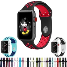 

Sport Silicone strap for apple watch Band 42mm 38mm correa iwatch bracelet series 3/2/1 Watches Rubber nike wrist watchband belt