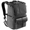 Eirmai gris toile grande capacité caméra vidéo épaules sac à dos étanche w couverture de pluie ajustement 15 pouces ordinateur portable pour DSLR Photo Drone ► Photo 3/6