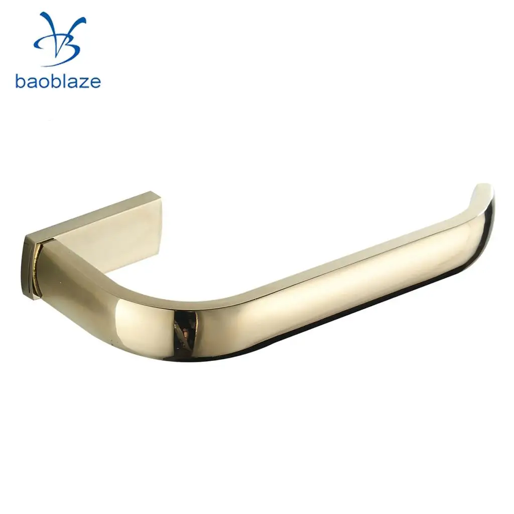 Brass Toilet Paper Towel Holder Bathroom Roll Tissue Storage Hook