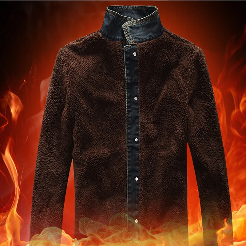 free shipping man's winter jacket casual warm men Jacket solid fleece coat Size S-XXXL | Мужская одежда